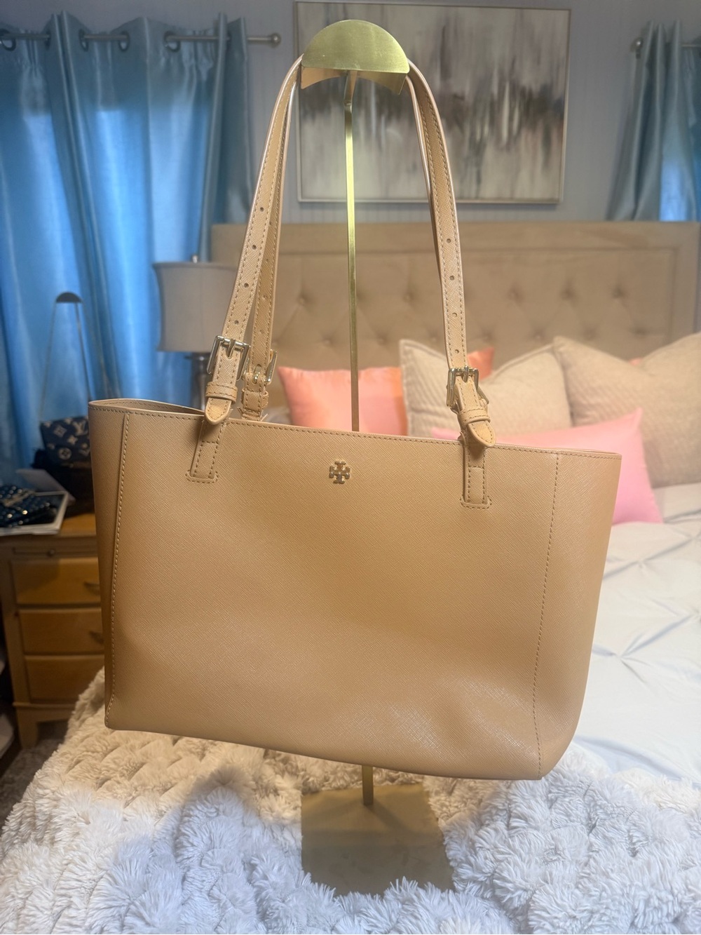 Tory Burch Tiramisu Leather Tote